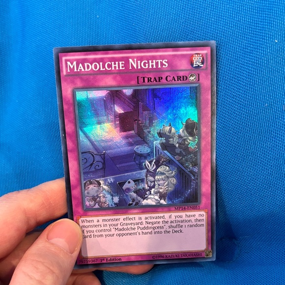 FCBAFIRMA - Yugioh Card Madolche Nights Trap Card 1st Edition Shiny 1996  NWOTS